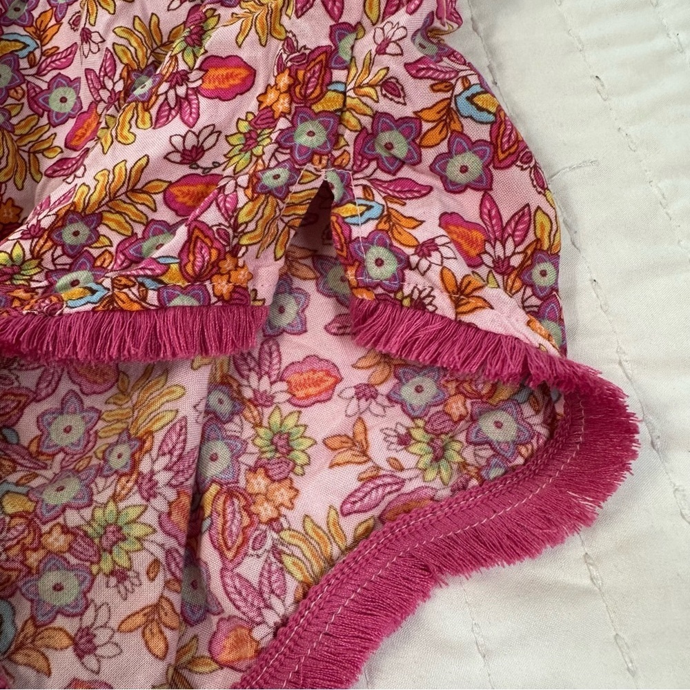Set Of 2 Floral and Solid Pink Pajama and Casual Summery Shorts - Picture 10 of 10